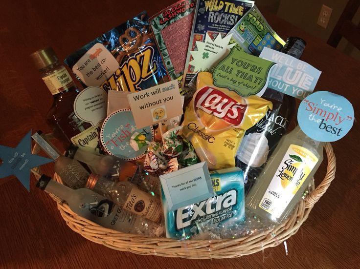 Gift Baskets For Coworkers Ideas
 The 25 best Co worker leaving ideas on Pinterest