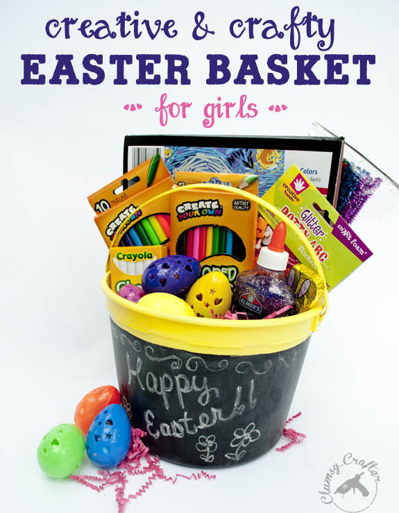 Gift Baskets Ideas For Girls
 Easter Basket for Creative Girls Clumsy Crafter