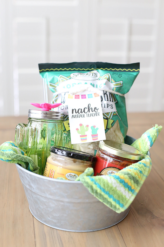 Gift Baskets Ideas For Teachers
 Craft Nacho Average Teacher Gift Basket See Vanessa Craft