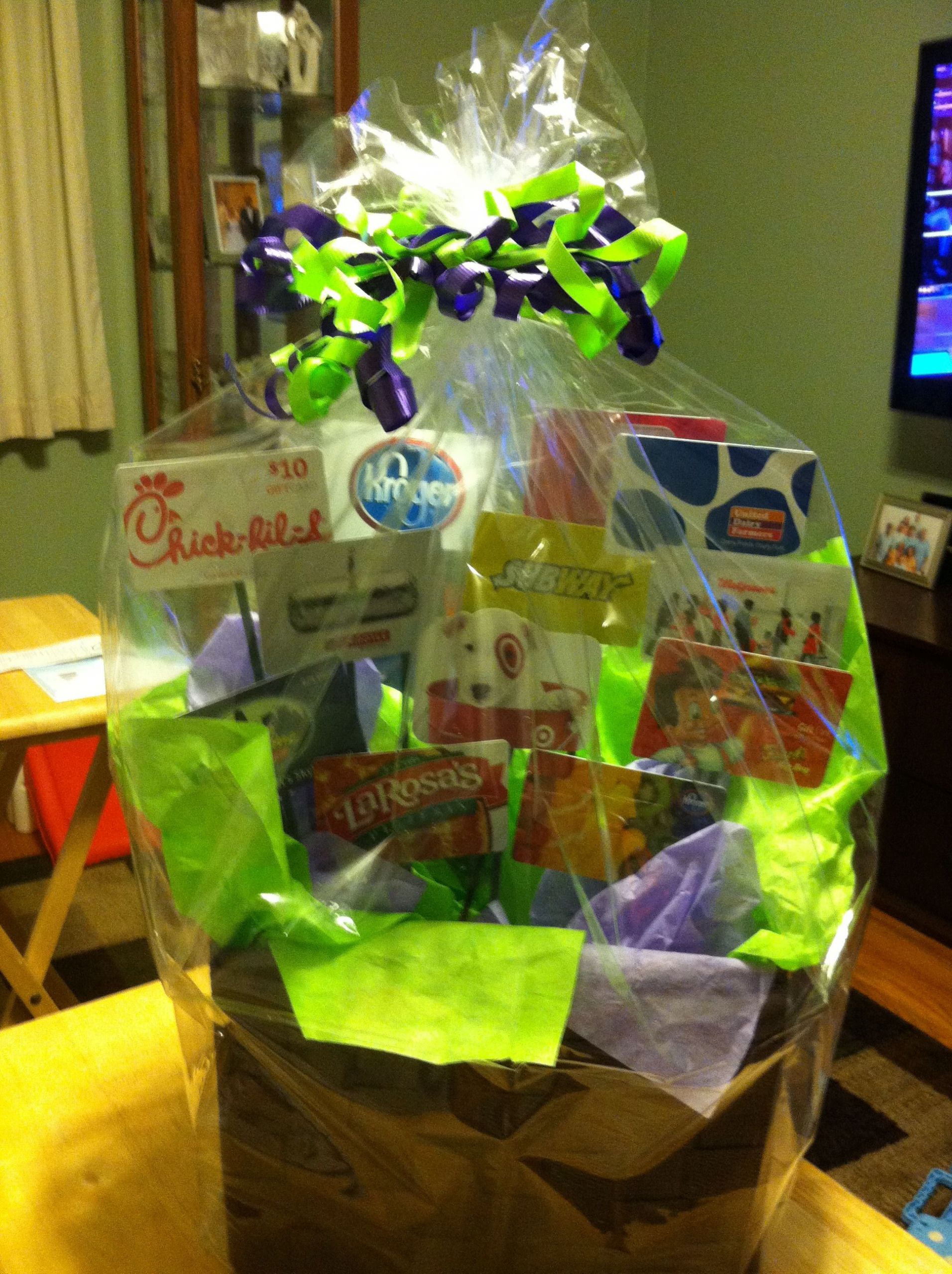 Gift Card Basket Ideas
 Gift Card Basket