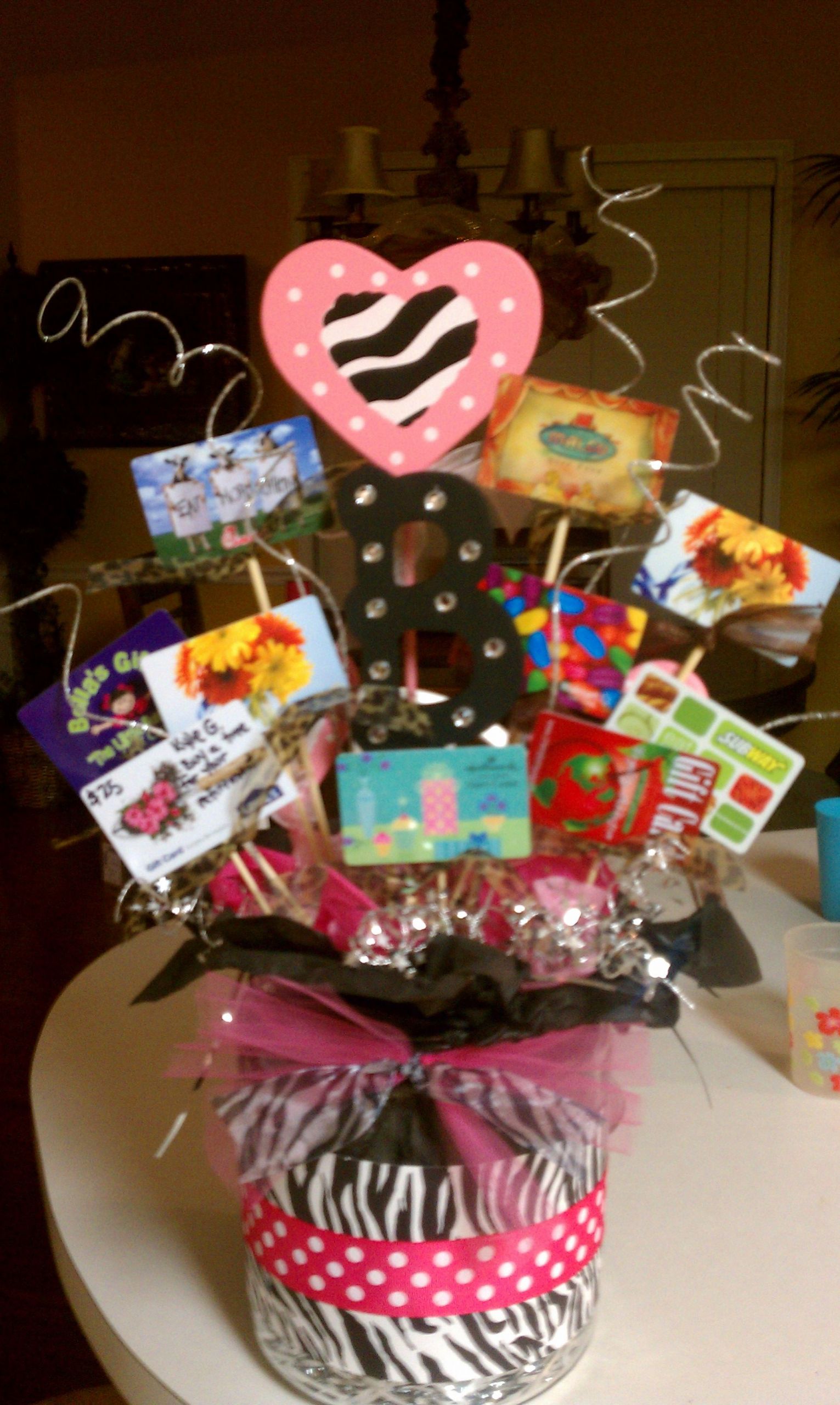 Gift Card Basket Ideas
 Gift card bouquet Marsha Penner Lael