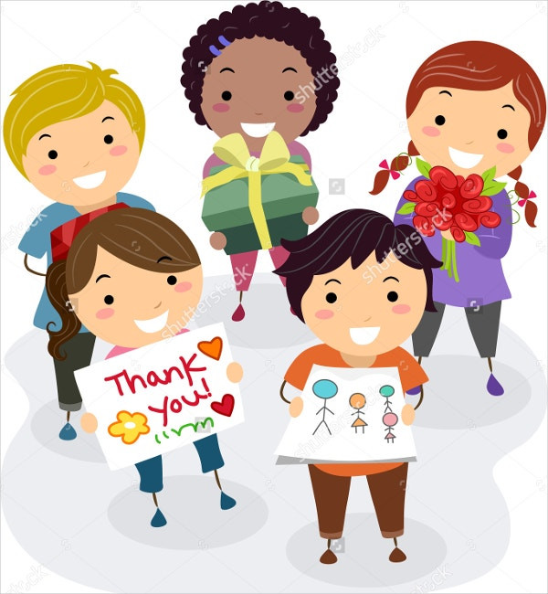 Gift Card For Child
 11 Kids Thank You Cards PSD AI Vector EPS