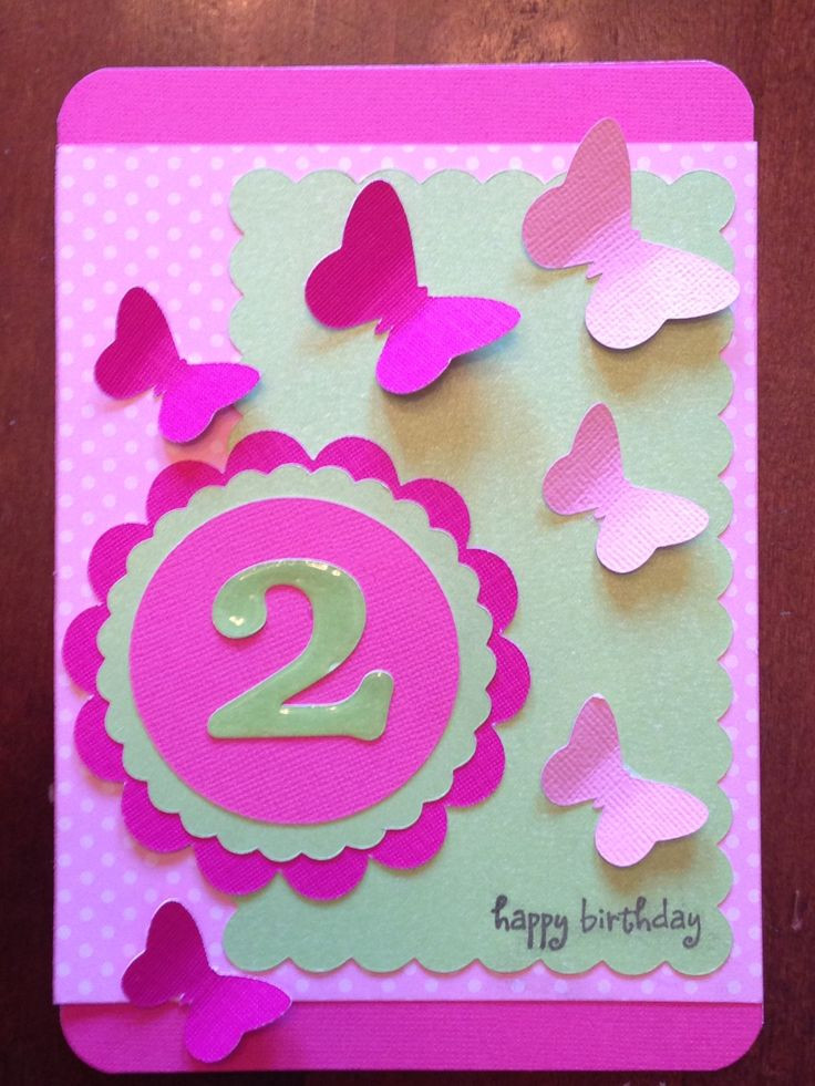 Gift Card Ideas For Girls
 25 best 2nd birthday cards for girls images on Pinterest