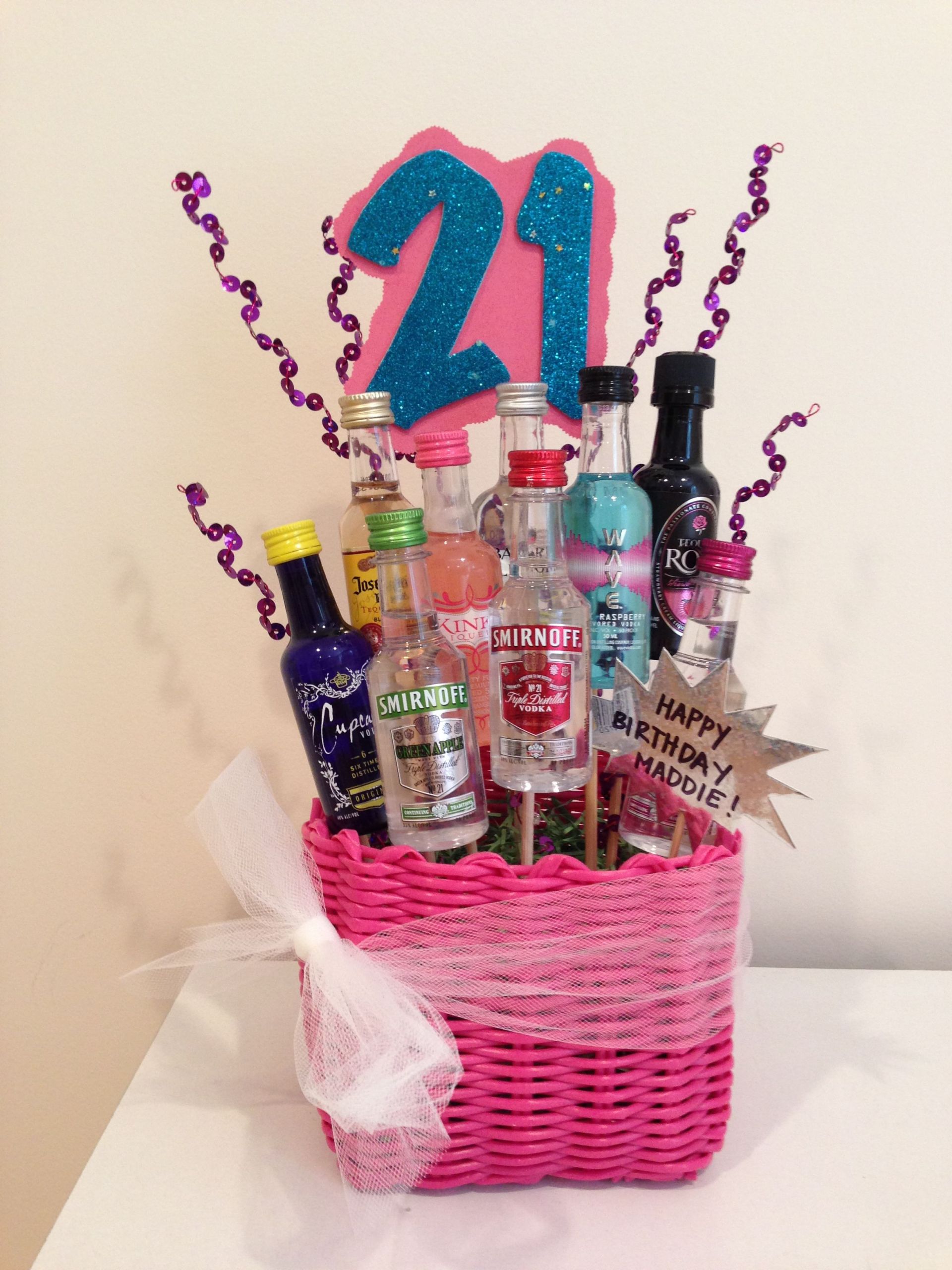 Gift Ideas For 21St Birthday Girl
 21st Birthday Gift Basket