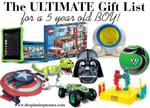 Gift Ideas For 5 Year Old Boys
 The ULTIMATE List of Gift Ideas for a 5 Year Old Boy