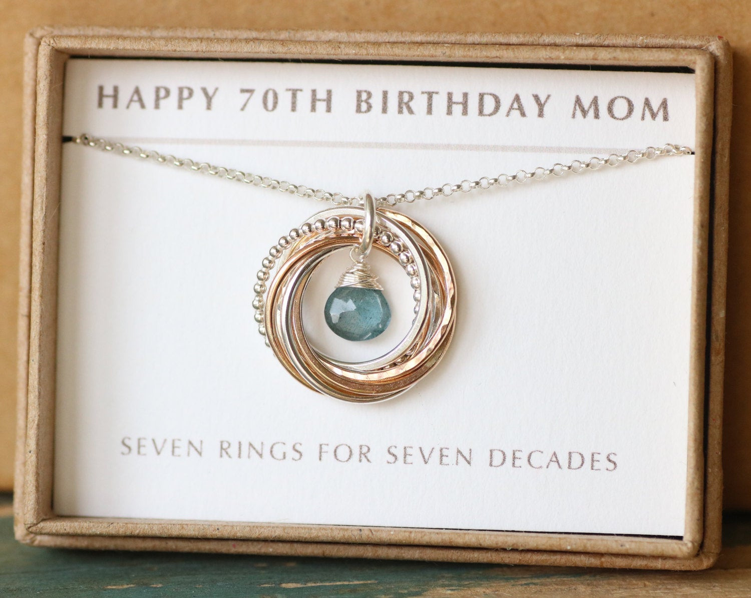 Gift Ideas For 70Th Birthday
 70th birthday t for mom aquamarine necklace March