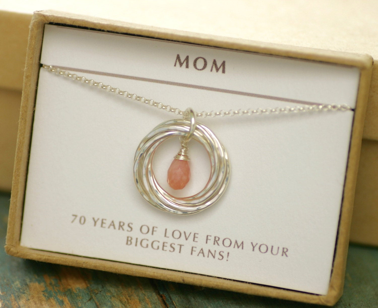 Gift Ideas For 70Th Birthday
 70th birthday t idea pink opal necklace for grandma t