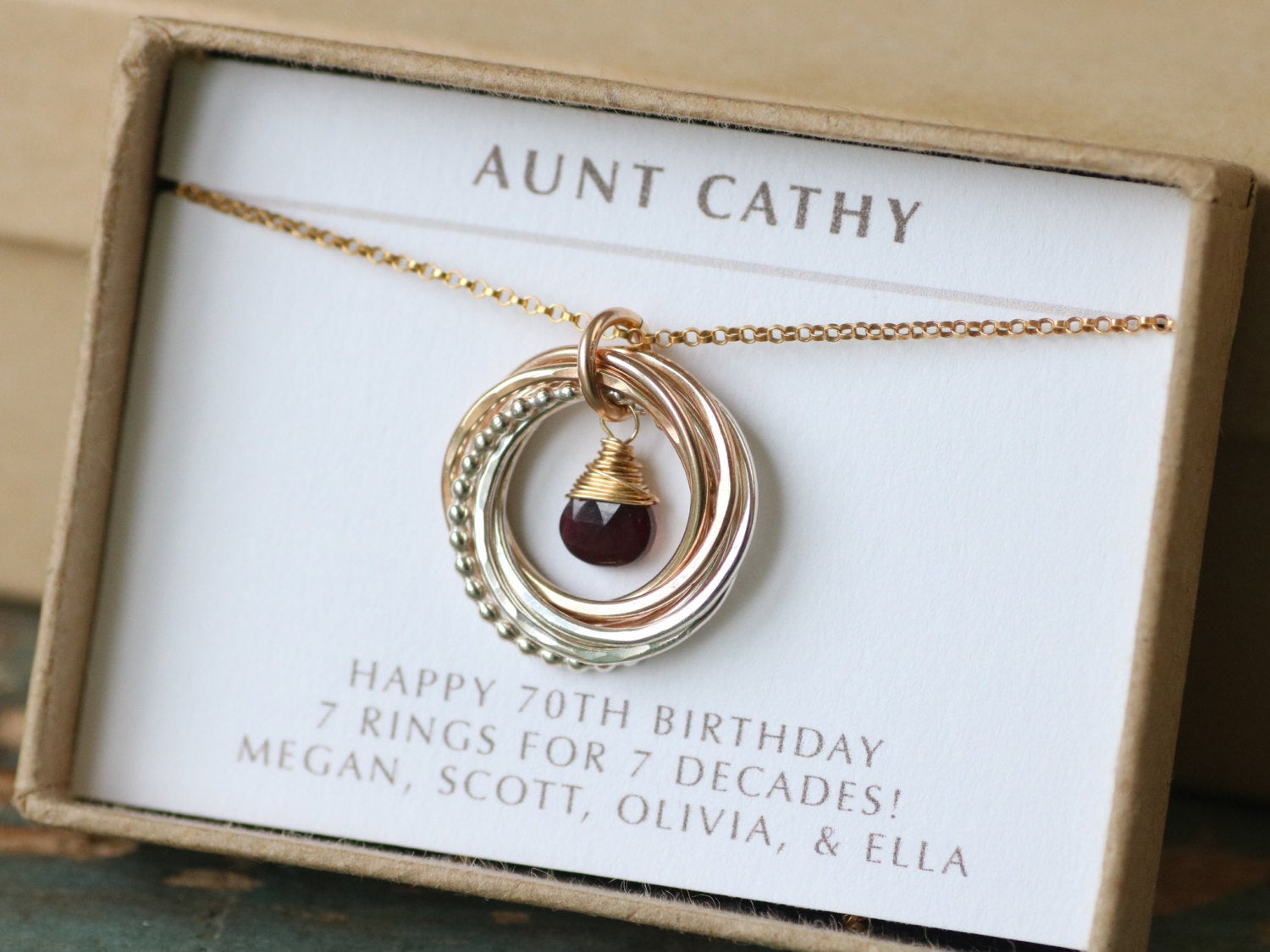 Gift Ideas For 70Th Birthday
 70th birthday t for women garnet necklace jewellery