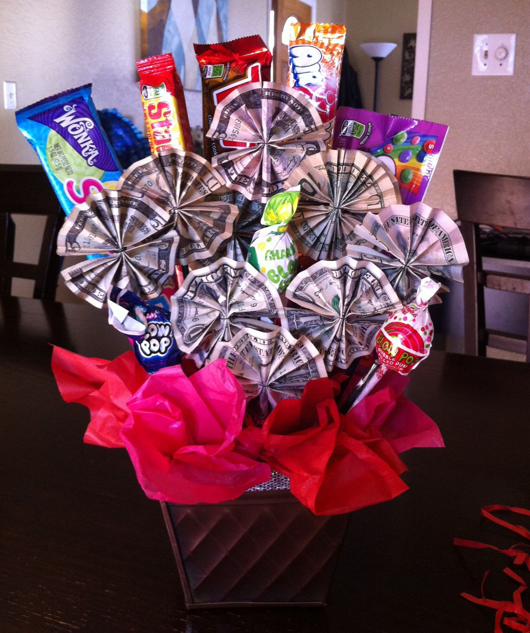 Gift Ideas For 8Th Grade Graduation Girl
 Money candy bouquet I made this for my niece as a t