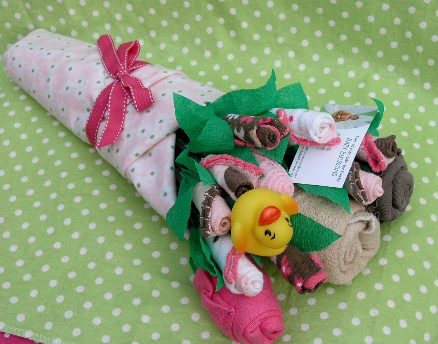 Gift Ideas For A Baby Girl
 Baby Clothes Bouquet for Girls Unique Baby by babyblossomco