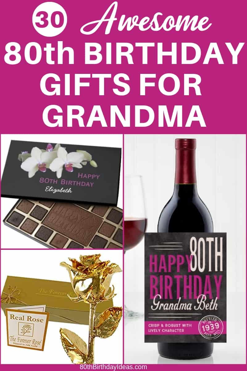 Gift Ideas For A Grandmother
 80th Birthday Gift Ideas for Grandma