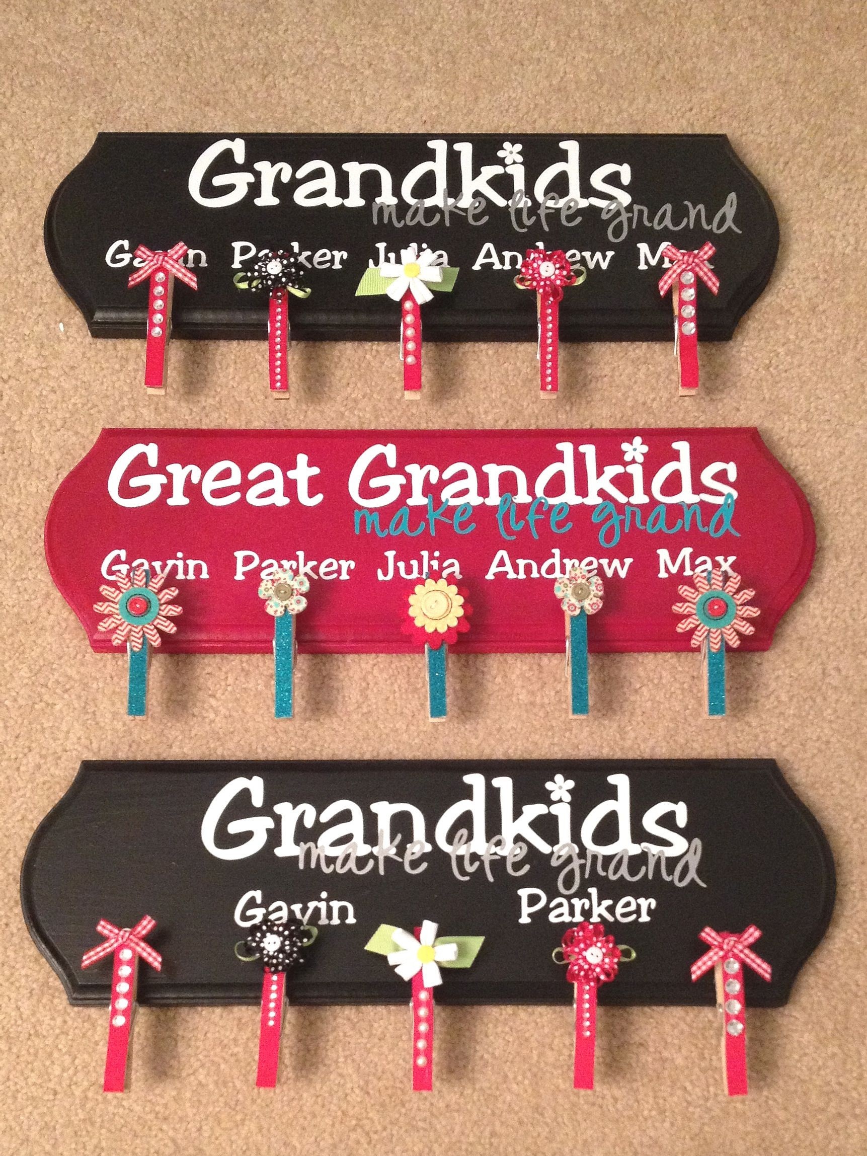 Gift Ideas For A Grandmother
 Grandma Gift Grandkids make life grand Gifts