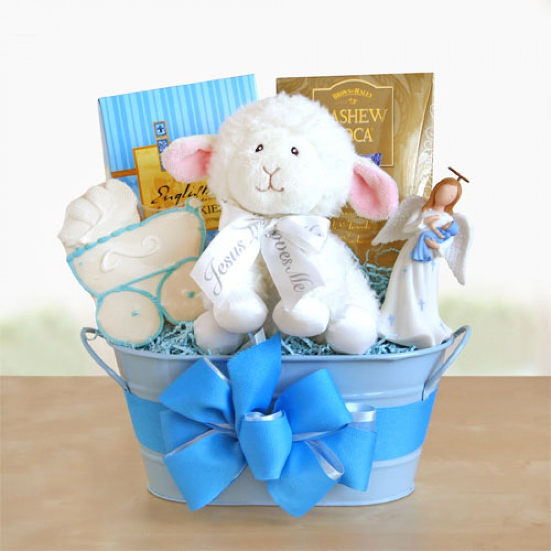 Gift Ideas For Baby Boy Baptism
 Blue Boy Christening Gift Baskets