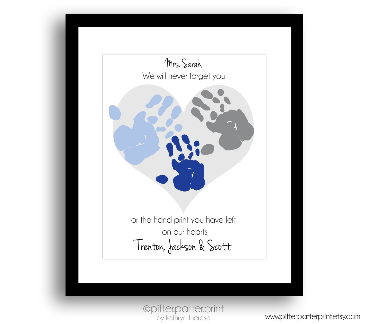 Gift Ideas For Babysitter Daycare Provider
 Gift for Teacher Nanny Daycare Babysitter by PitterPatterPrint