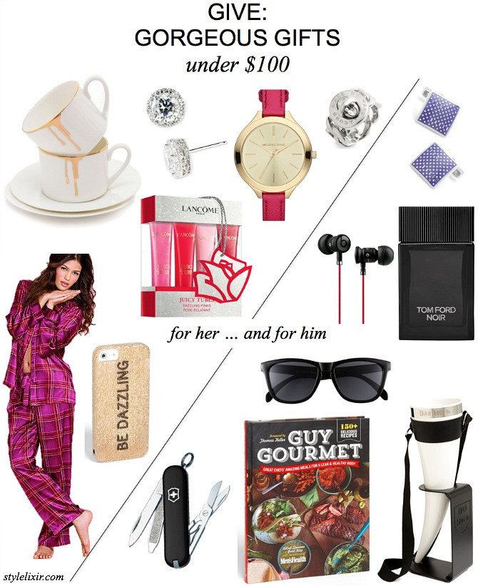 Gift Ideas For Boyfriends Sister
 GIVE Gorgeous Gifts For Her and Him Under $100