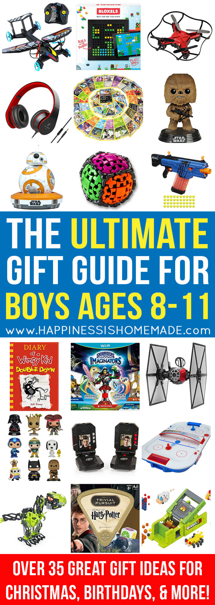 Gift Ideas For Boys Age 11
 The Best Gift Ideas for Boys Ages 8 11 Happiness is Homemade