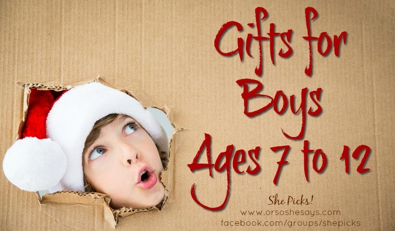 Gift Ideas For Boys Age 12
 Gifts for Boys Ages 7 to 12 She Picks 2017 Gift Guide