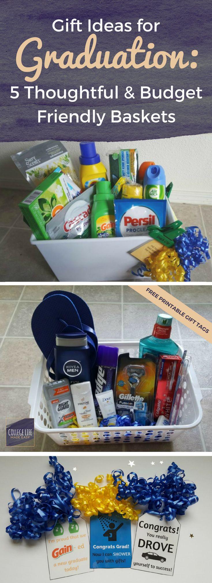 Gift Ideas For College Girls
 High School College Graduation Gift Basket Ideas