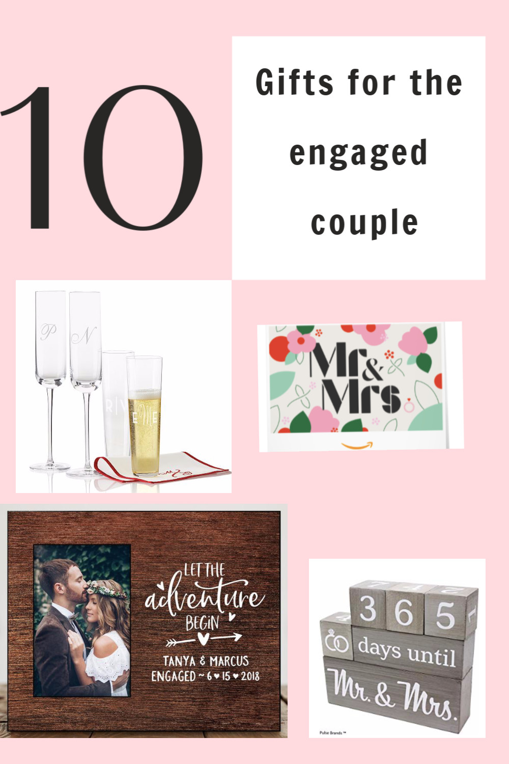 Gift Ideas For Engagement Couple
 10 Cute Gift Ideas for the Engaged Couple