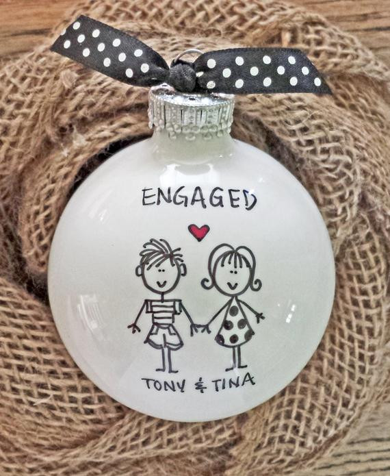 Gift Ideas For Engagement Couple
 Engaged Engagement Gift Engagement Personalized by