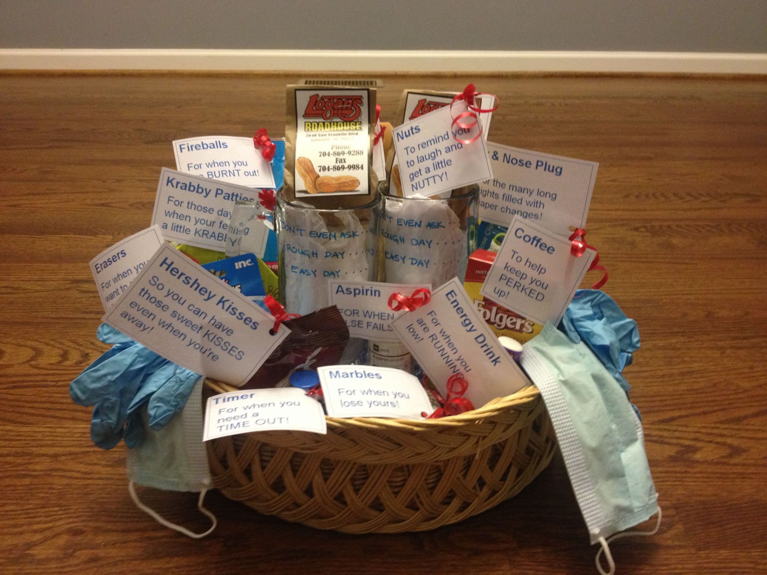 Gift Ideas For Family With New Baby
 New Parents Survival Kit I made for baby shower Got the