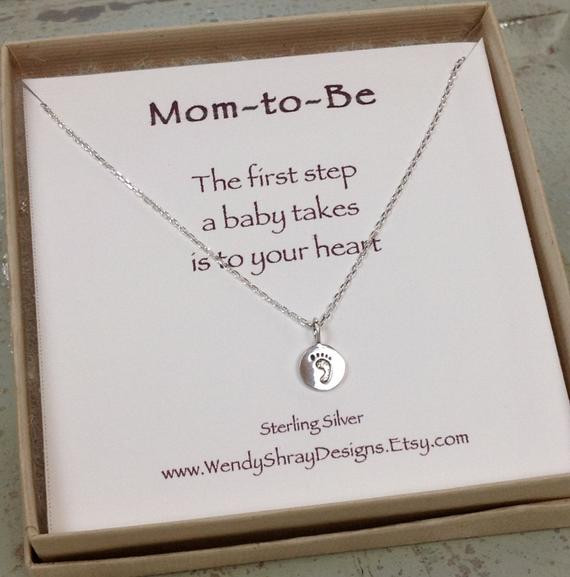 Gift Ideas For Mom To Be At Baby Shower
 New Mom jewelry new mom necklace tiny by WendyShrayDesigns