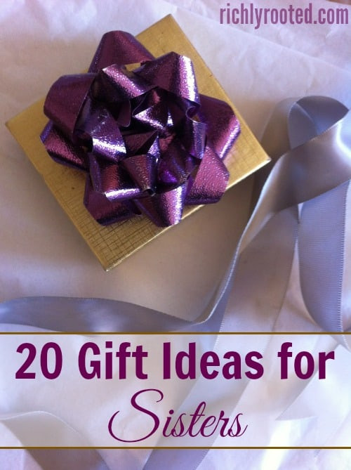 Gift Ideas For Sister Christmas
 20 Gift Ideas for Sisters – Richly Rooted