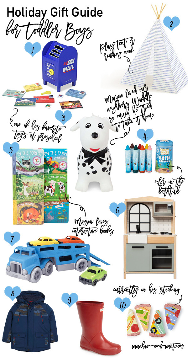 Gift Ideas For Toddler Boys
 Holiday Gift Ideas for Toddler Boys Have Need Want