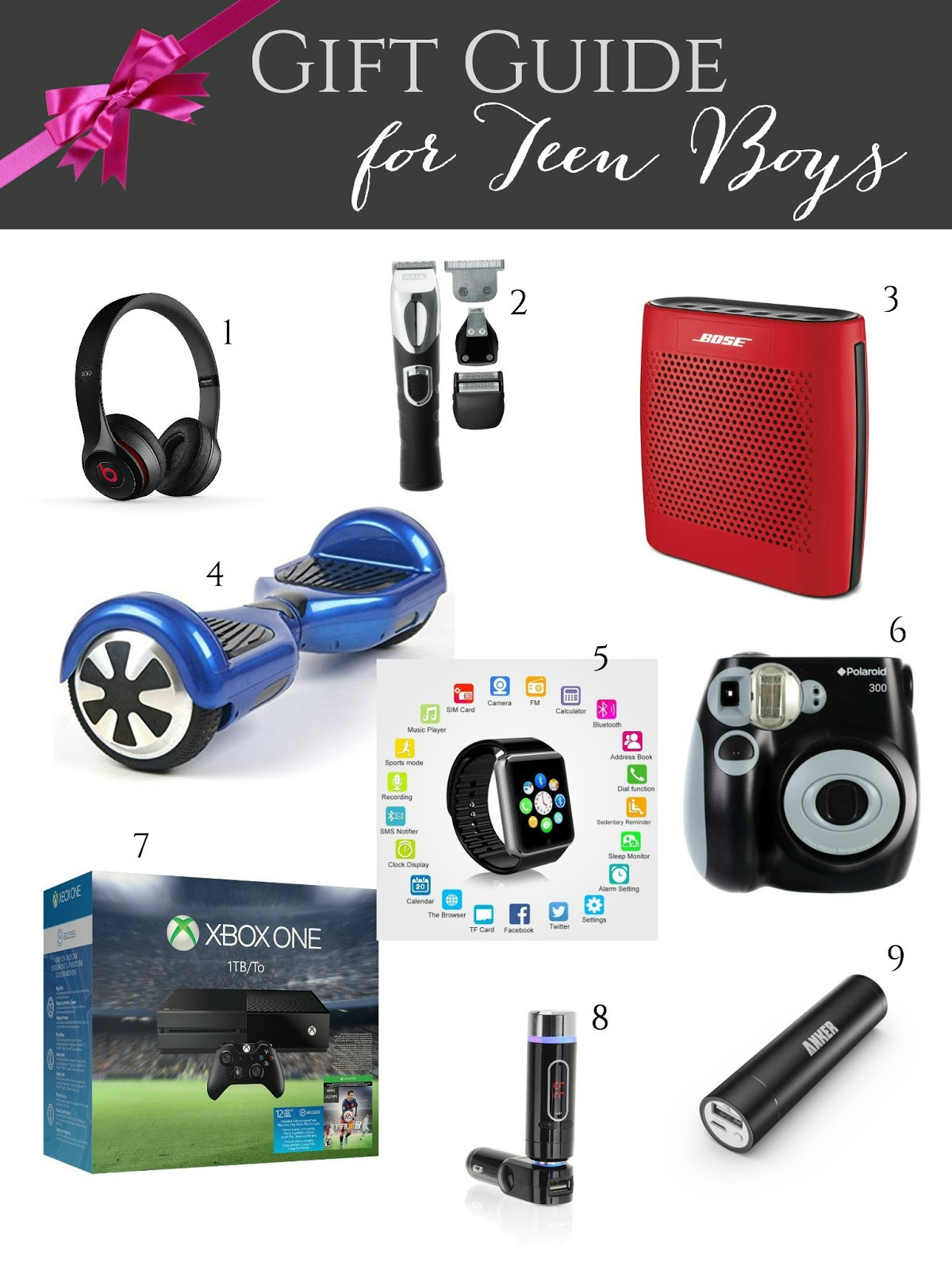 Gift Ideas For Young Boys
 Gift Guide for Teen Boys Giveaways Galore Evolution