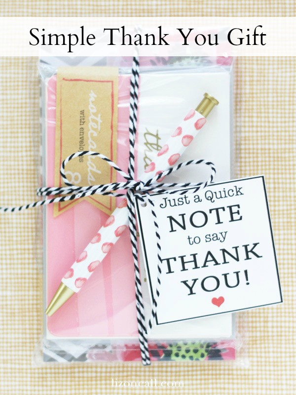Gift Ideas To Say Thank You
 Simple Thank You Gift Idea Liz on Call