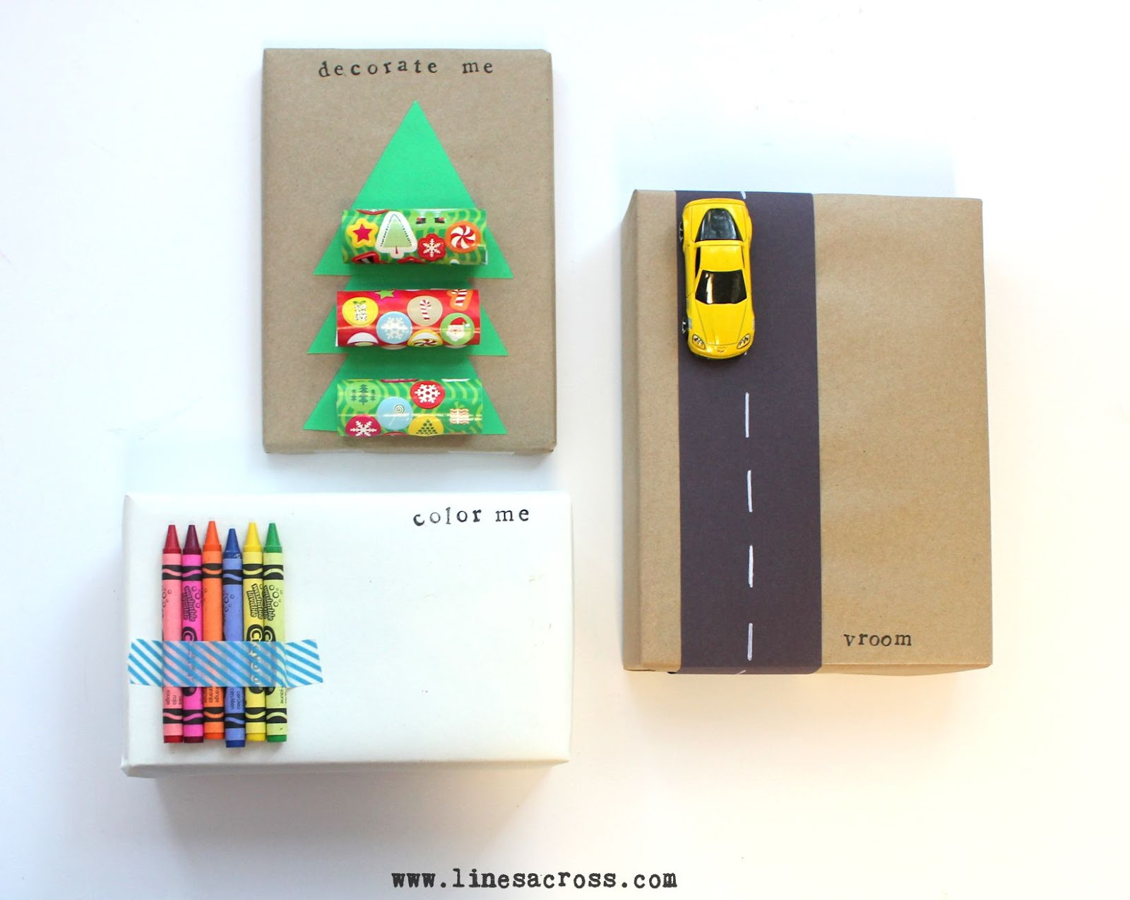 Gift Wrapping Ideas For Kids
 Interactive Gift Wrap for Kids Lines Across
