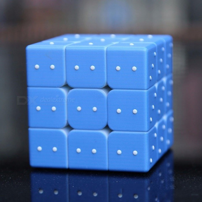 Gifts For Blind Children
 3 X 3 X 3 Magic Cubes Puzzle Rubiks Cube 3D Blind Points