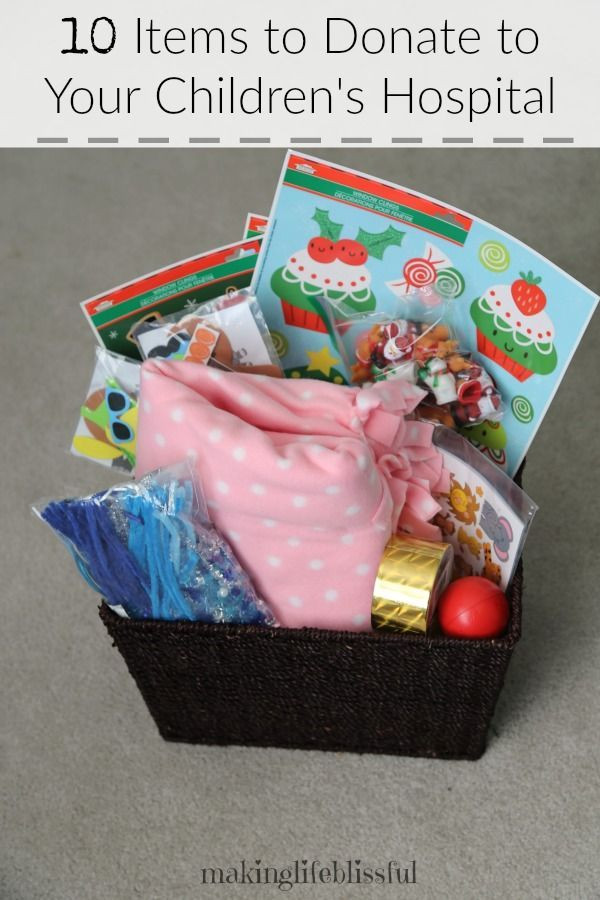Gifts For Kids In Hospital
 Here s a great list of items to donate to your local