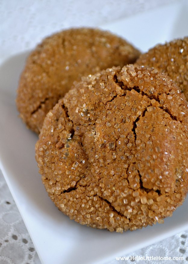 Ginger Spice Cookies
 Thick and Chewy Ginger Spice Cookies