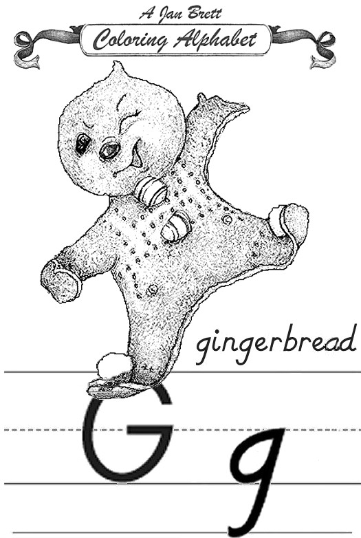 Gingerbread Baby Coloring Pages
 Coloring Alphabet Modern Gingerbread Baby