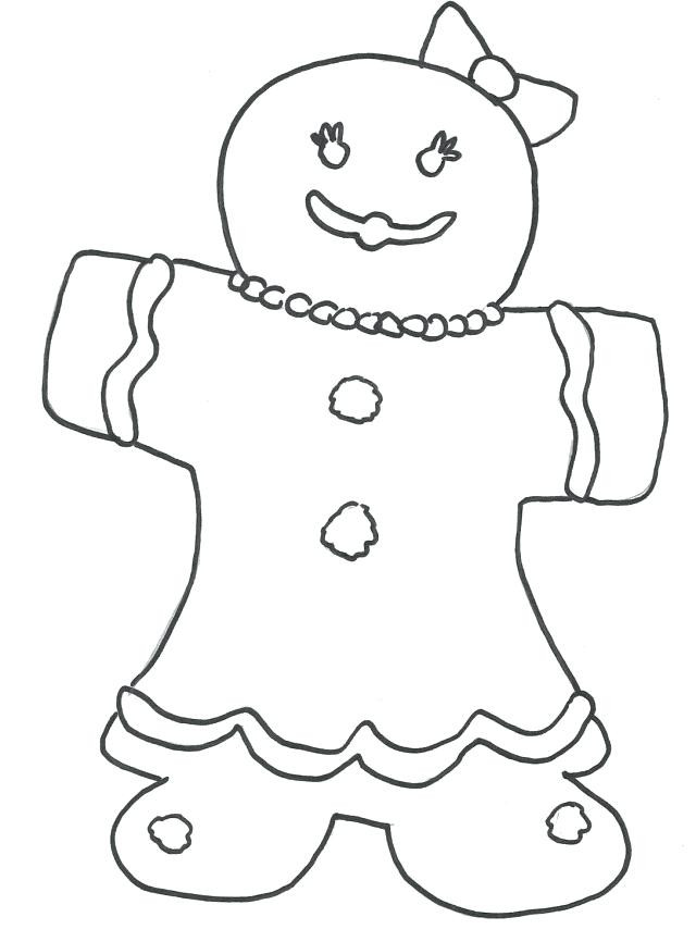 Gingerbread Baby Coloring Pages
 Gingerbread Girl Coloring Page at GetColorings
