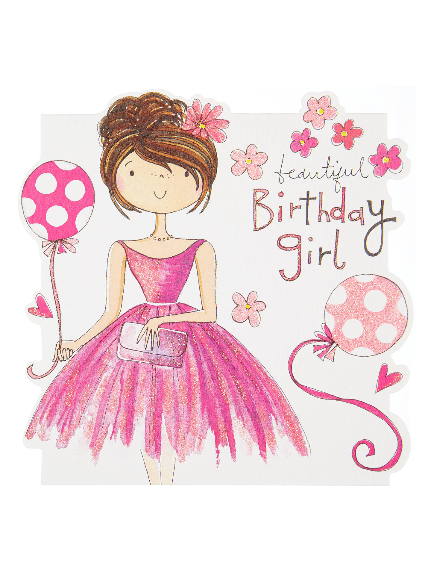 Girl Birthday Cards
 Rachel Ellen Beautiful Girl Birthday Card at John Lewis