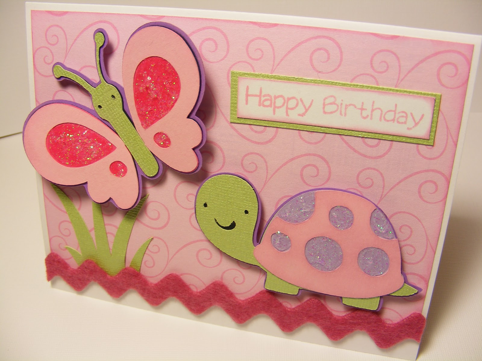 Girl Birthday Cards
 Simple Creations Girl Birthday Card