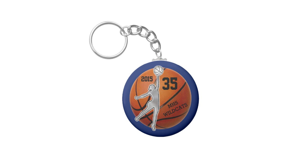 Girls Basketball Gift Ideas
 Customizable Basketball Team Gift Ideas for Girls Keychain