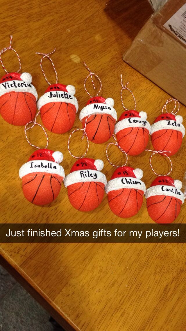 Girls Basketball Gift Ideas
 Basketball ornaments for my third grade girls basketball