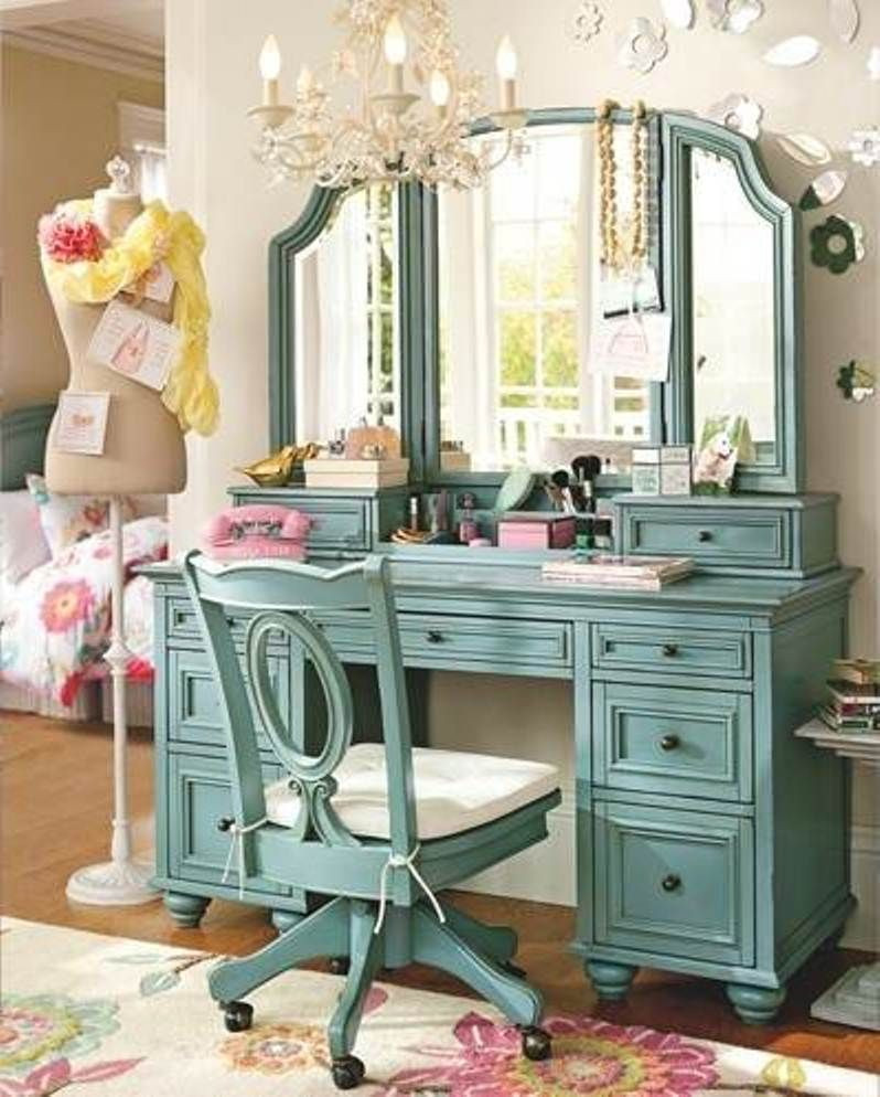 Girls Bedroom Vanity
 My honey said he d build me a vanity when we move into a