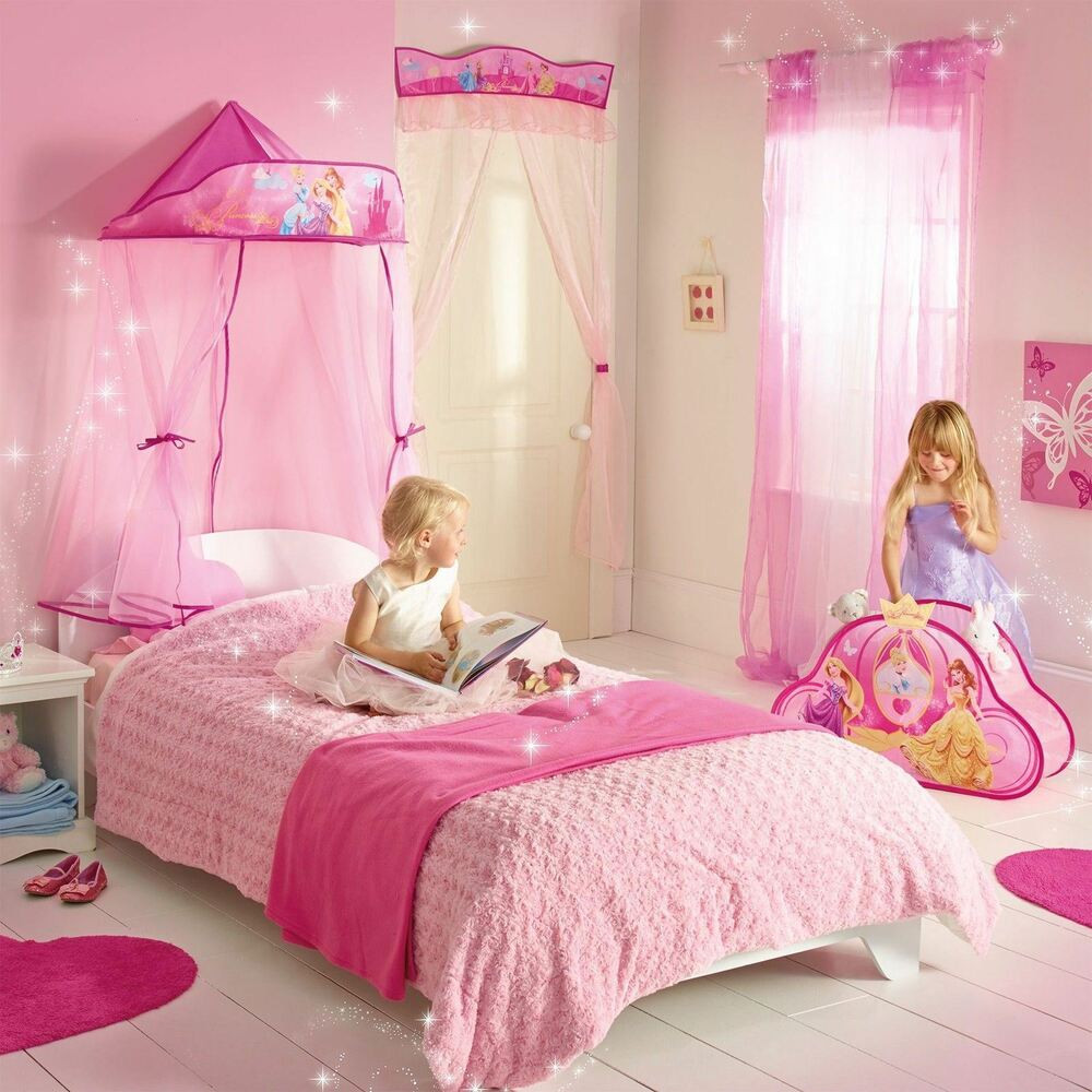 Girls Canopy Bedroom Sets
 DISNEY PRINCESS HANGING BED CANOPY NEW GIRLS BEDROOM DECOR