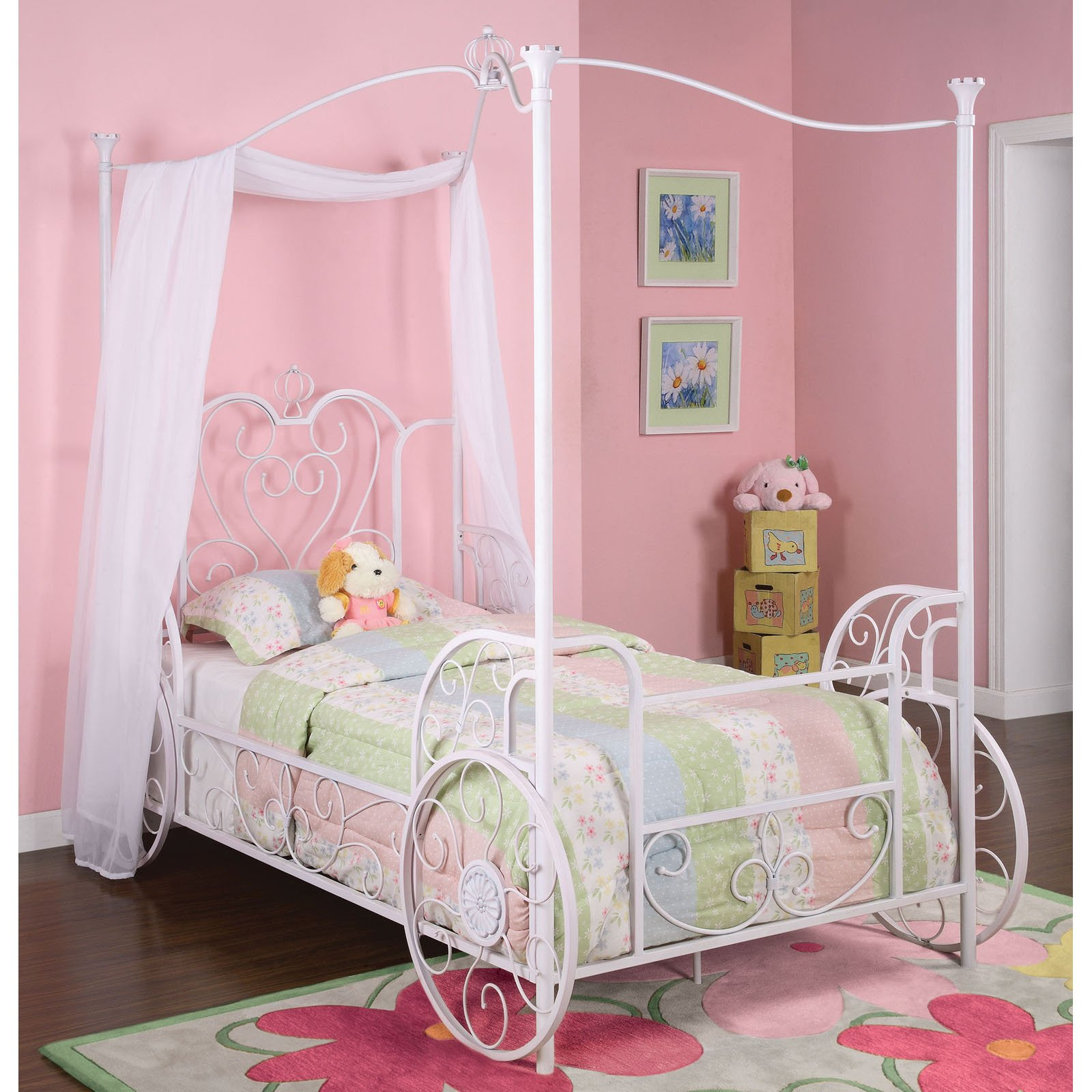 Girls Canopy Bedroom Sets
 How to Make Girls Canopy Bed in Princess Theme MidCityEast