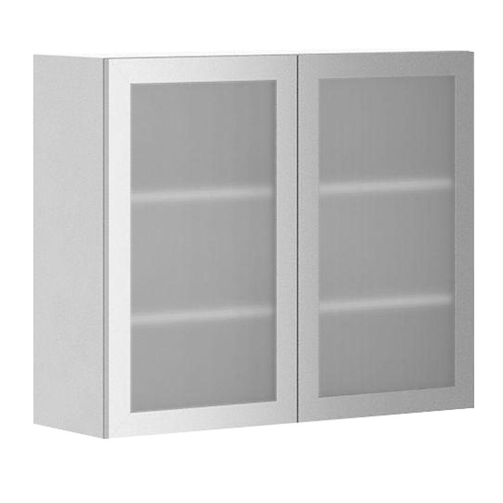 Glass Door Kitchen Wall Cabinets
 Fabritec Ready to Assemble 36x30x12 5 in Copenhagen Wall