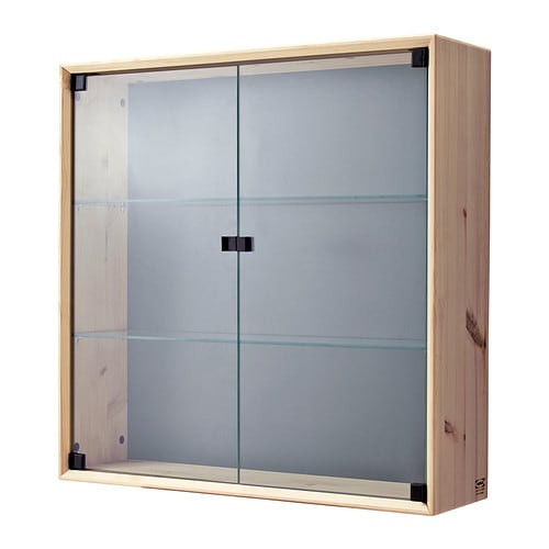 Glass Door Kitchen Wall Cabinets
 NORNÄS Glass door wall cabinet IKEA