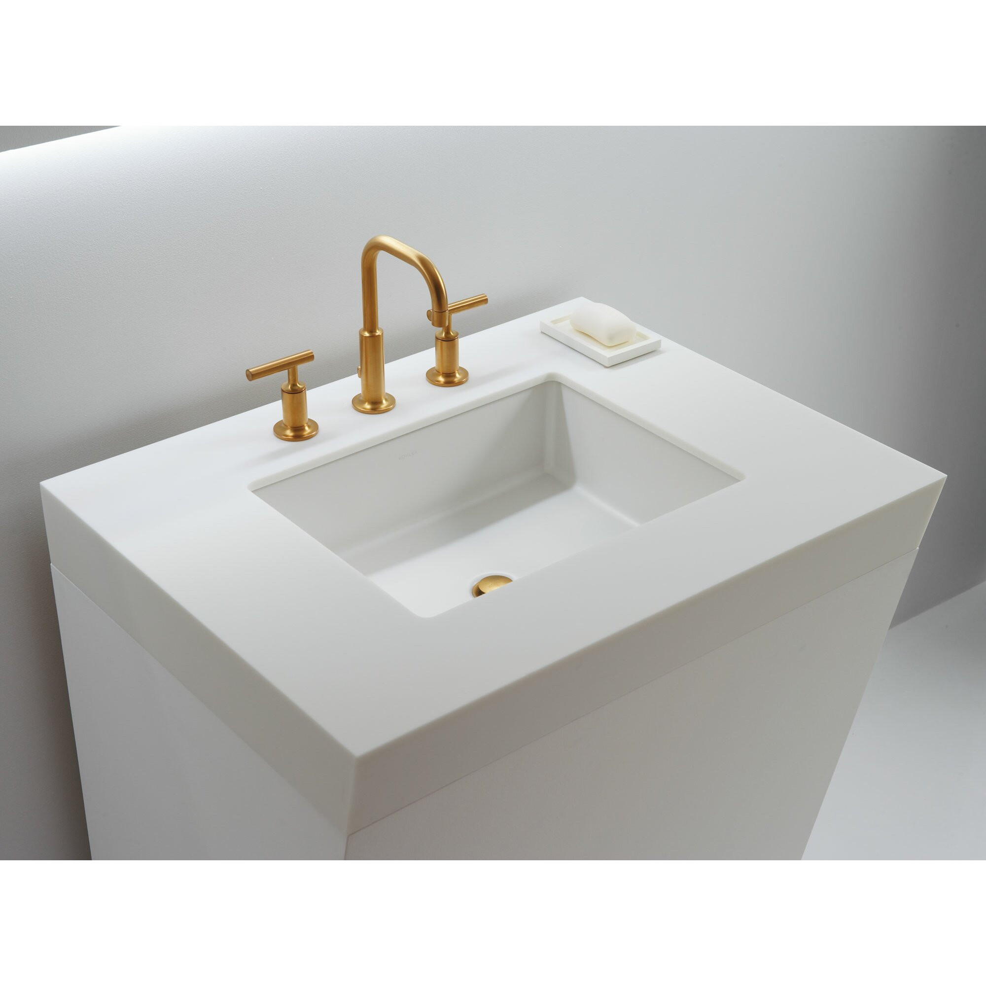 Glass Undermount Bathroom Sinks
 Kohler Verticyl Rectangular Undermount Bathroom Sink with