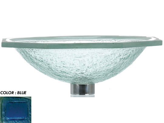 Glass Undermount Bathroom Sinks
 Renaissance Glassworks Undermount Glass Sink Blue