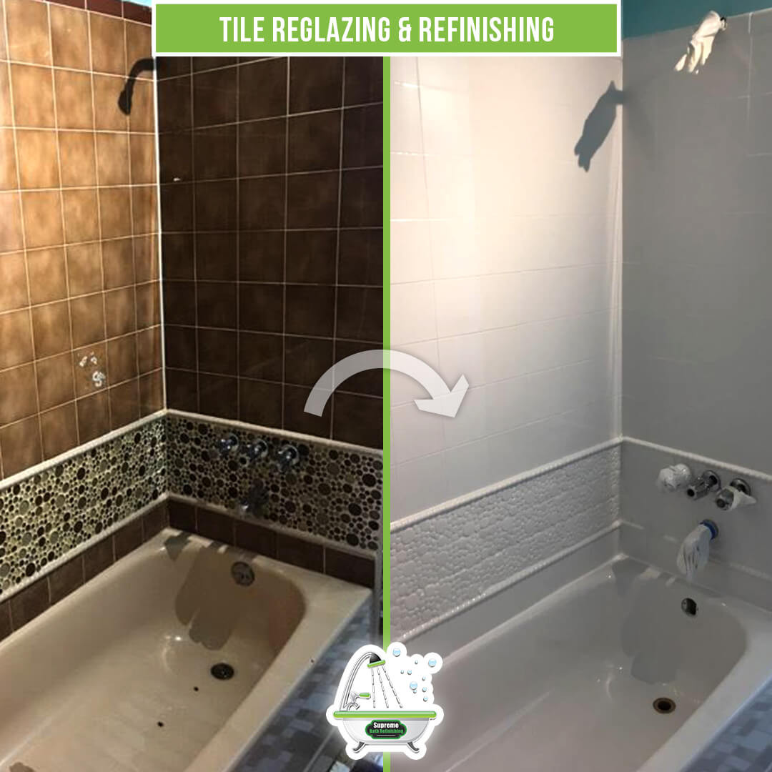 Glaze Bathroom Tiles
 Tile Reglazing & Refinishing Supreme Bath Refinishing