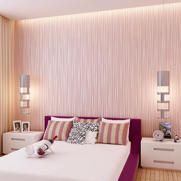 Glitter Wallpaper For Bedroom
 10 Meter Modern Elegant Stripes Bedroom Non woven Silver