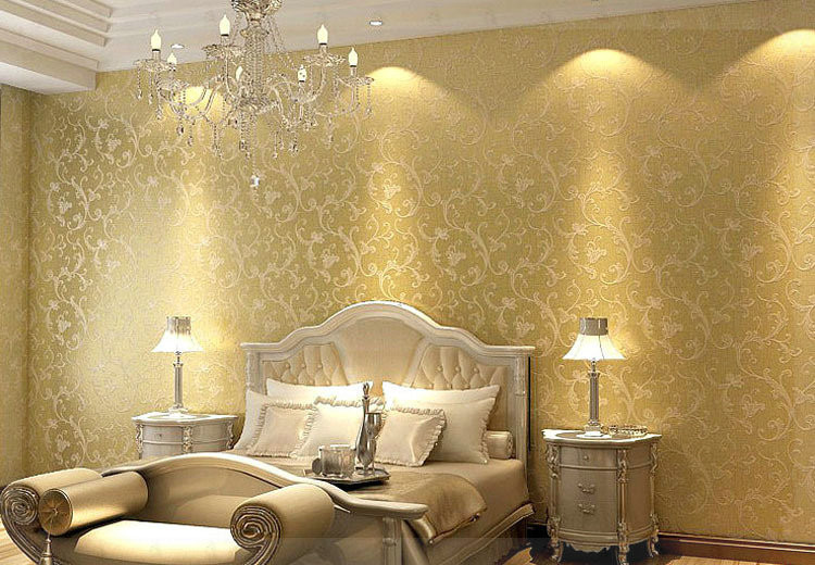 Glitter Wallpaper For Bedroom
 Netherland victorian non woven bedroom textured glitter